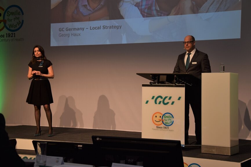 Gloria de la Torre, General Human Resources GC Europe and Georg Haux, General Manager GC Germany (Photograph: Monique Mehler, DTI)