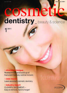 cosmetic dentistry international No. 1, 2011 cosmetic dentistry international No. 1, 2011
