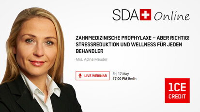Webinar: Zahnmedizinische Prophylaxe bietet ganzheitliche Arbeitsweise für Behandler Webinar: Zahnmedizinische Prophylaxe bietet ganzheitliche Arbeitsweise für Behandler