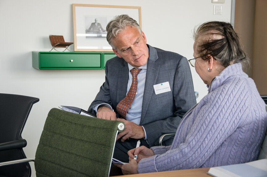 Diplomkaufmann und Steuerberater Michael Laufenberg stellte sich den Fragen der Vortragsteilnehmer.