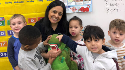 ProHEALTH Dental visits classrooms at Huntington YMCA for National Children’s Dental Health Month