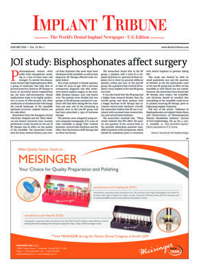 Implant Tribune U.S. No. 1, 2018