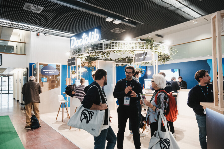 Doctolib booth. 
