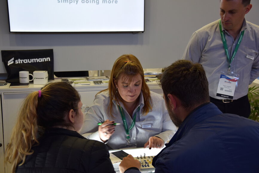 Straumann booth at FDI World Dental Congress (Photograph: Monique Mehler, Dental Tribune International)