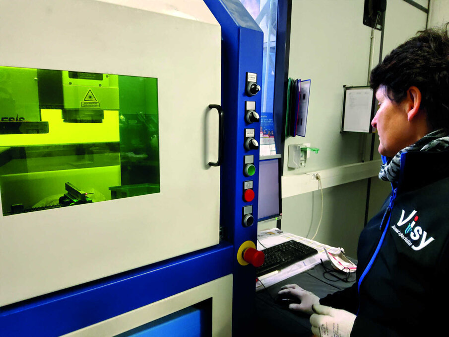 Marquage laser des instruments.