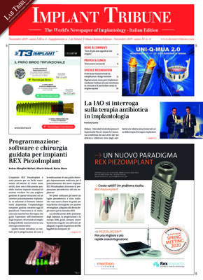 Implant Tribune Italy No. 4, 2019 Implant Tribune Italy No. 4, 2019