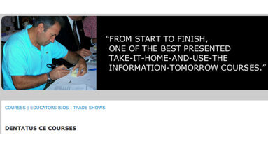 Regional hands-on training centers for Anew narrow body implants