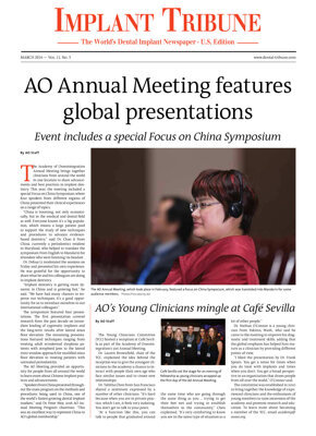 Implant Tribune U.S. No. 3, 2016