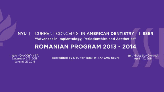 Current Concepts in American Dentistry - SSER 2013 - 2014