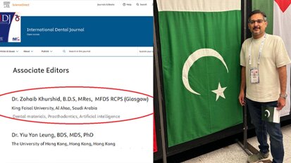 Dr. Zohaib Khurshid appointed Associate Editor at International Dental Journal