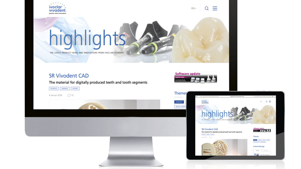 Ivoclar Vivadent launches new product portal to round off its online services