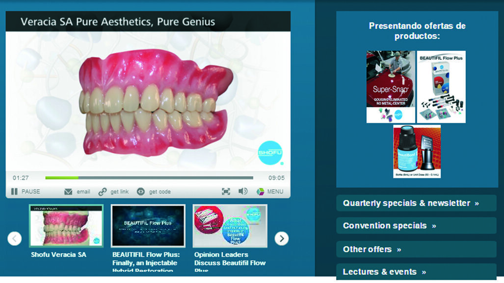 Shofu lanza una página web en español