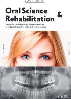 Journal of Oral Science & Rehabilitation No. 1, 2015 Journal of Oral Science & Rehabilitation No. 1, 2015