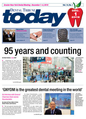 today Greater New York Dental Meeting Dec. 1, 2019 today Greater New York Dental Meeting Dec. 1, 2019