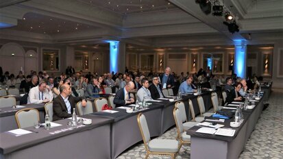 Conference hall at Euro Implanto in Nice. (Photograph: Philippe Alibert)
