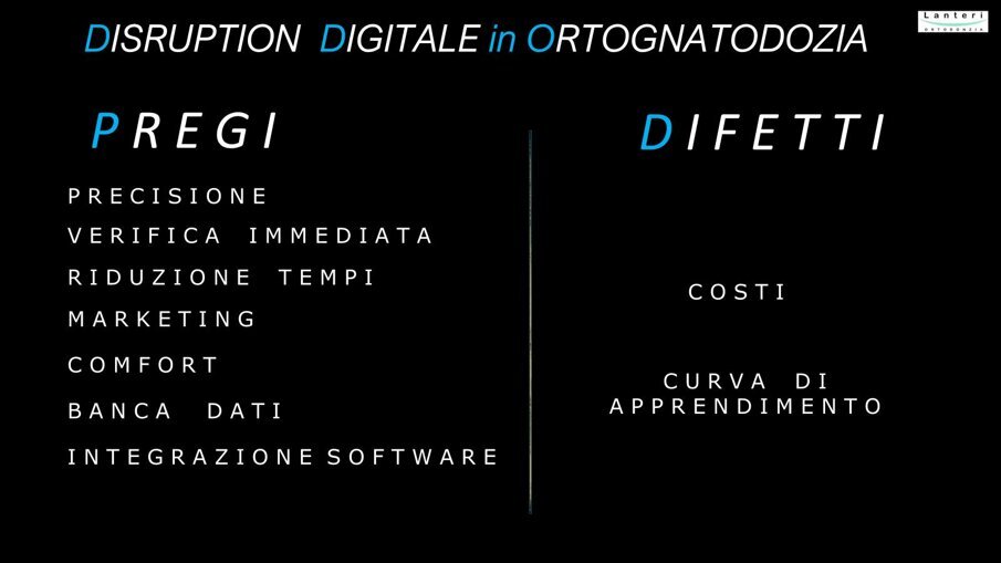 Fig. 4 - Sinossi dei pregi e dei difetti delle nuove metodiche 3D.