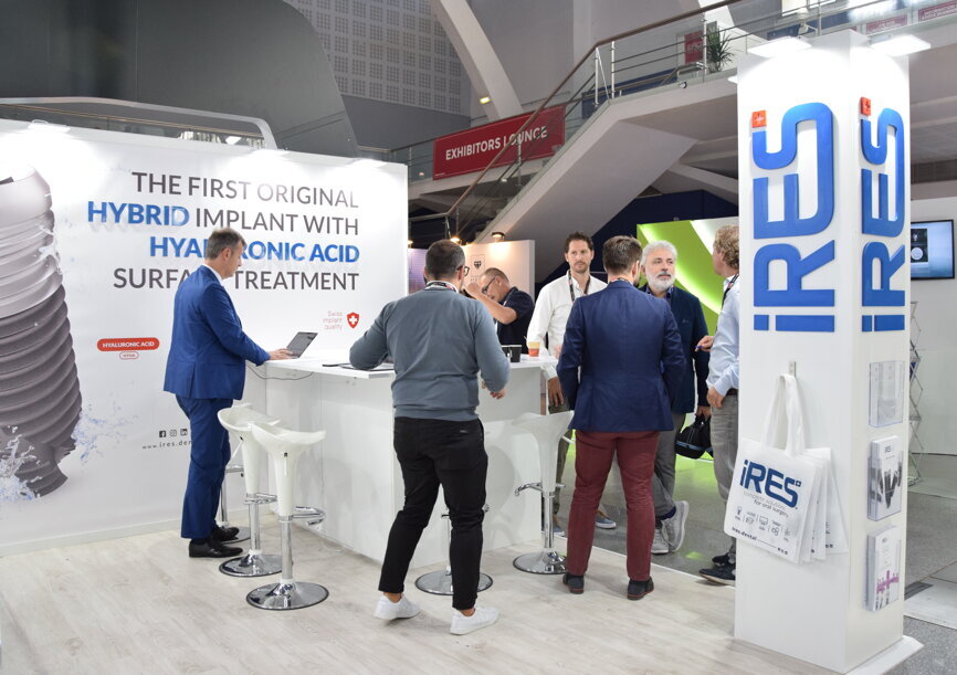 The iRES booth at EAO 2019. (Photograph: Franziska Beier, DTI)