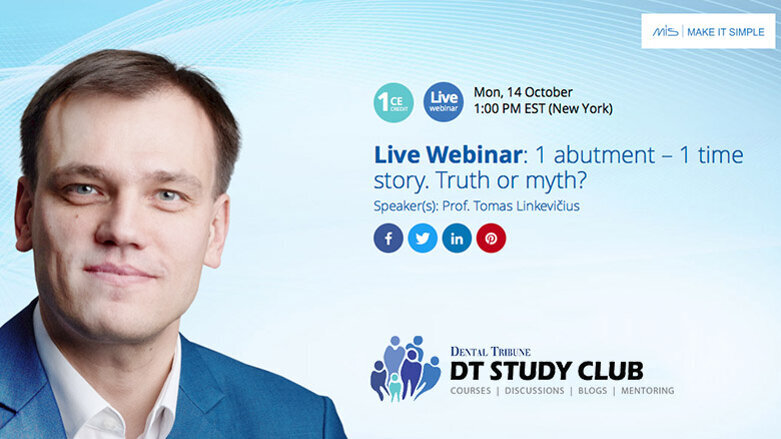 Webinar host to argue against the “one abutment, one time” concept