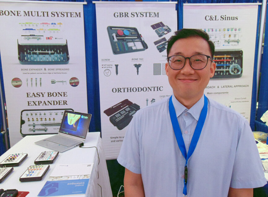 Minseop Shin of Surgident Co. Ltd. (Photo: Fred Michmershuizen/DTA)