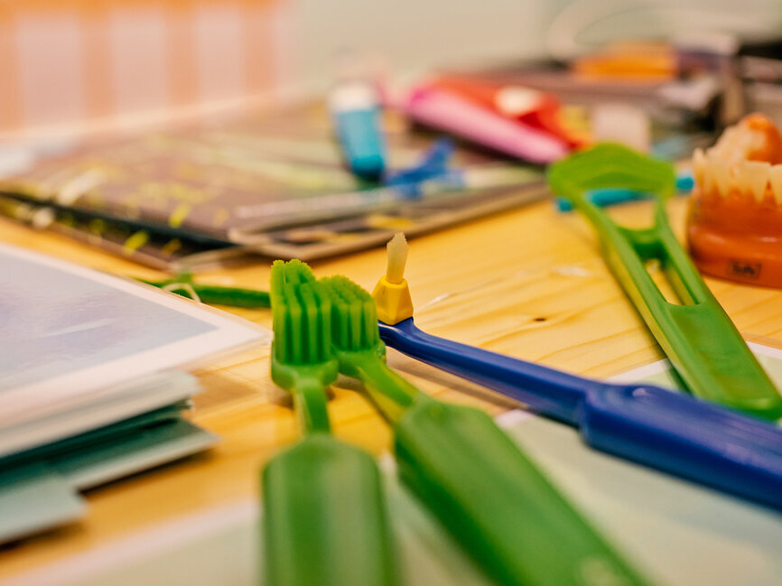 At IDS, TePe launched the GOOD brush which is made from sustainable resources. (Photograph: Tom Carvalho, DTI) 