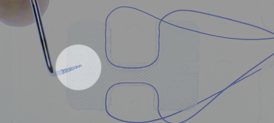 Fig. 2 - “S” presente sulla superficie esterna della membrana Guidor.