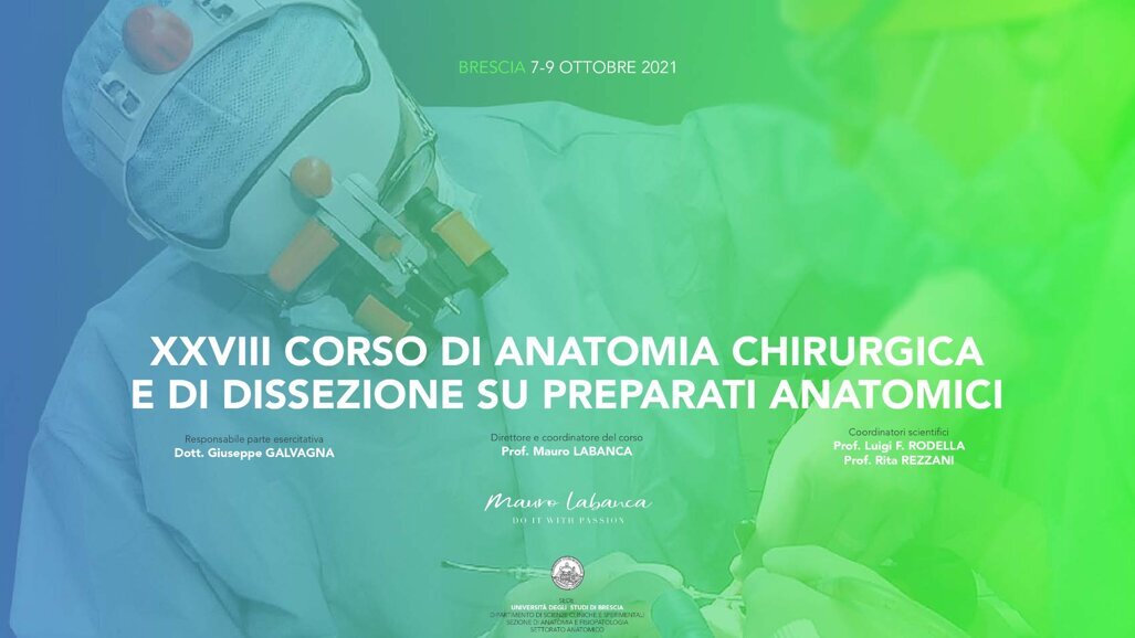 XXVIII corso di Anatomia Chirurgica e di Dissezione su preparati anatomici
