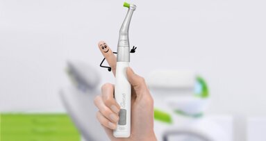 Una pieza de mano inalámbrica y con múltiples copas