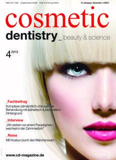 cosmetic dentistry Germany No. 4, 2015 cosmetic dentistry Germany No. 4, 2015