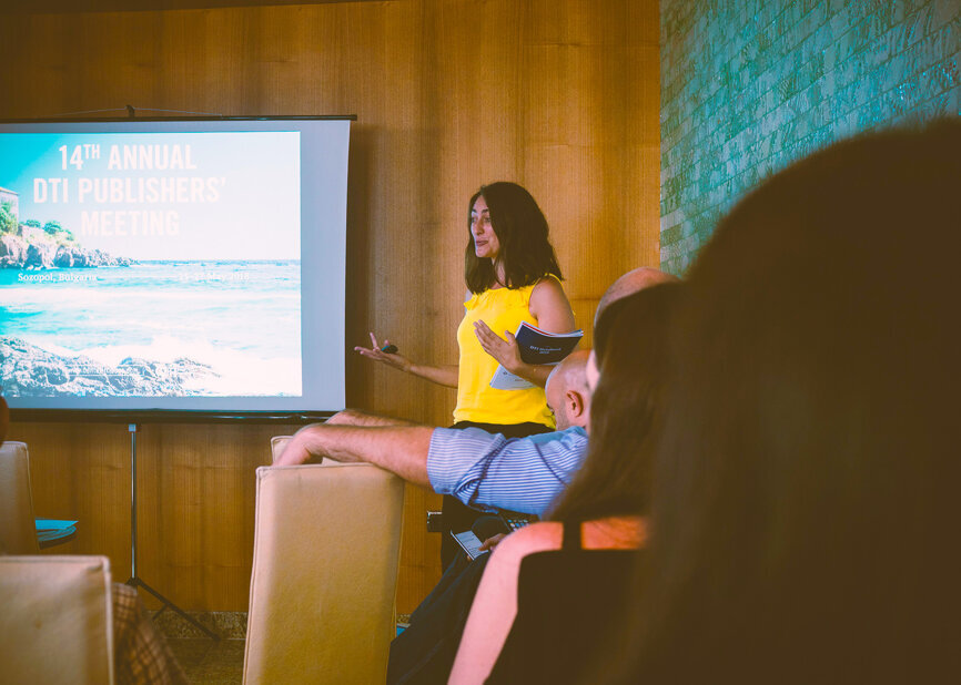 Director of Content Creation Claudia Salwiczek-Majonek explained the importance and benefits of unique content. (Photograph: Tom Carvalho, DTI)