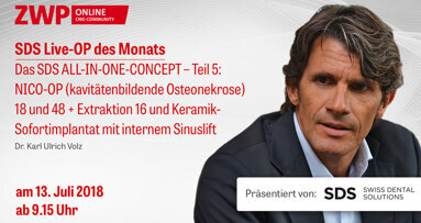 Live-OP am 13. Juli: „Das SDS ALL-IN-ONE-CONCEPT – Teil 5“