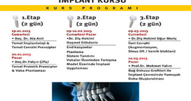 İDO’dan Üç Etapta İmplantoloji Kursu