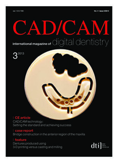 CAD/CAM international No. 3, 2013 CAD/CAM international No. 3, 2013
