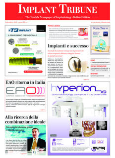 Implant Tribune Italy No. 3, 2014