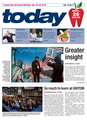 today Greater New York Dental Meeting Nov. 26, 2018