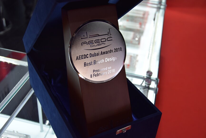 Among the many awards handed out at AEEDC, CORICAMA was presented with the best booth design. The selection for this award was made through participants’ voting on a daily basis. The votes were collected by the exhibitors themselves and handed over to AEEDC organisers over the course of the event. (Photograph: Monique Mehler, DTI)