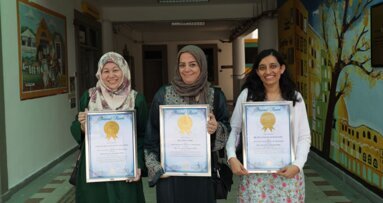 Livro em braille de saúde oral entre no livro dos recordes