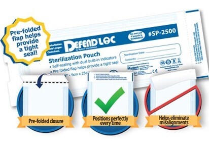 DEFENDLOC PRE-FOLDED Sterilization Pouches