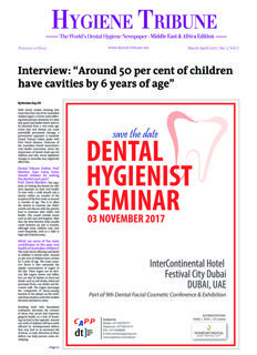 Hygiene Tribune Middle East & Africa No. 2, 2017