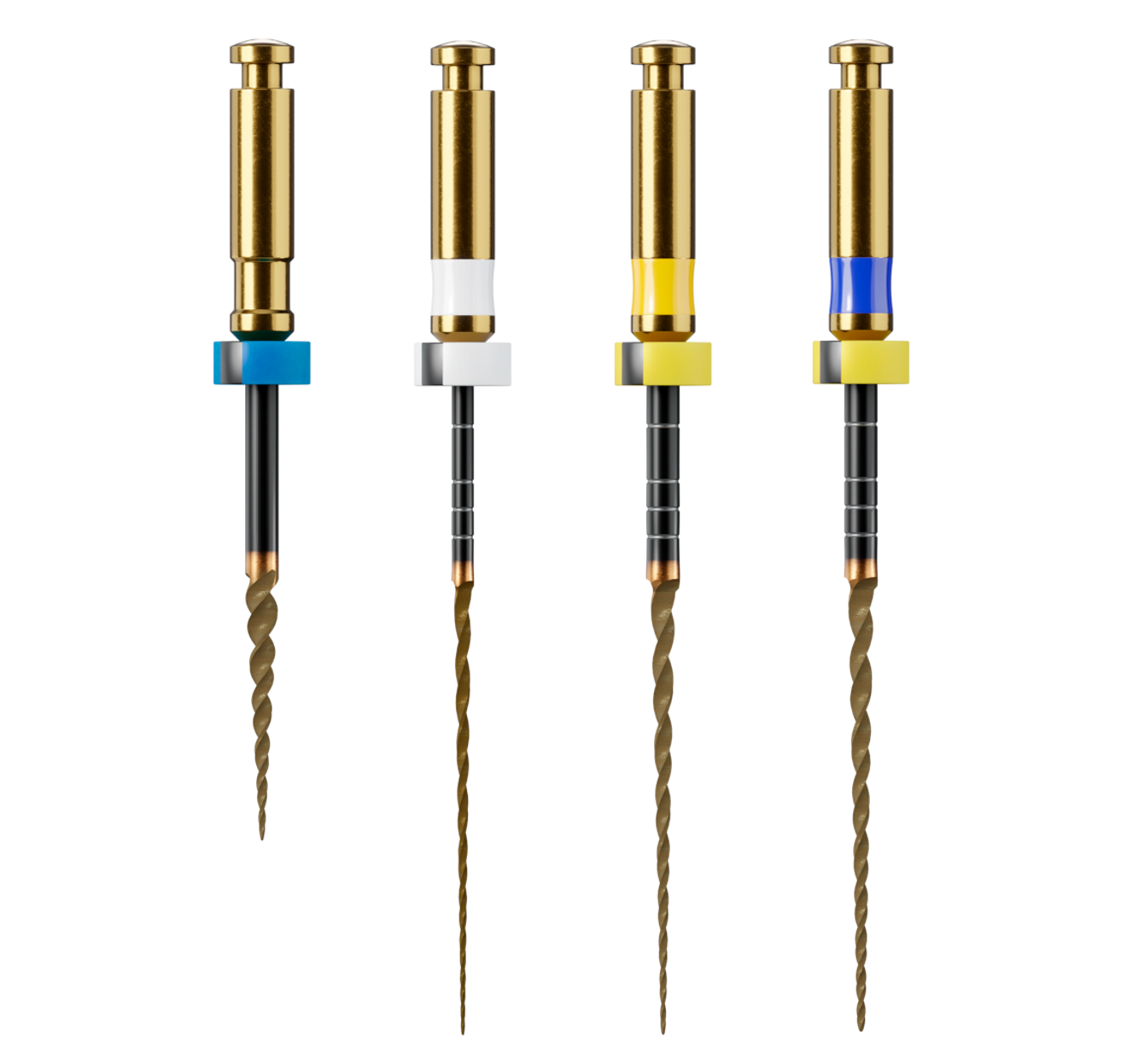 Fig. 3: HyFlex EDM OGSF files, applied in combination with the CanalPro Jeni to negotiate and shape the curved canals of the mandibular right second molar. The files’ controlled memory and flexibility minimised stress during preparation.