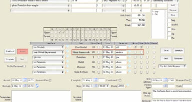 Evident dental lab management software