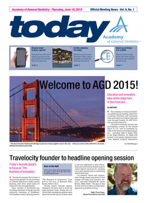 today AGD Annual Meeting & Exhibits San Francisco June 18, 2015 today AGD Annual Meeting & Exhibits San Francisco June 18, 2015