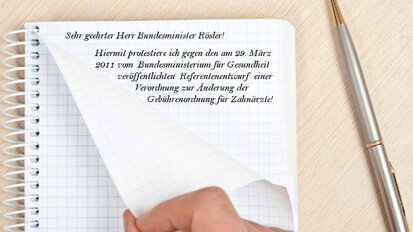 Zahnärzte protestieren gegen GOZ-Novellierung