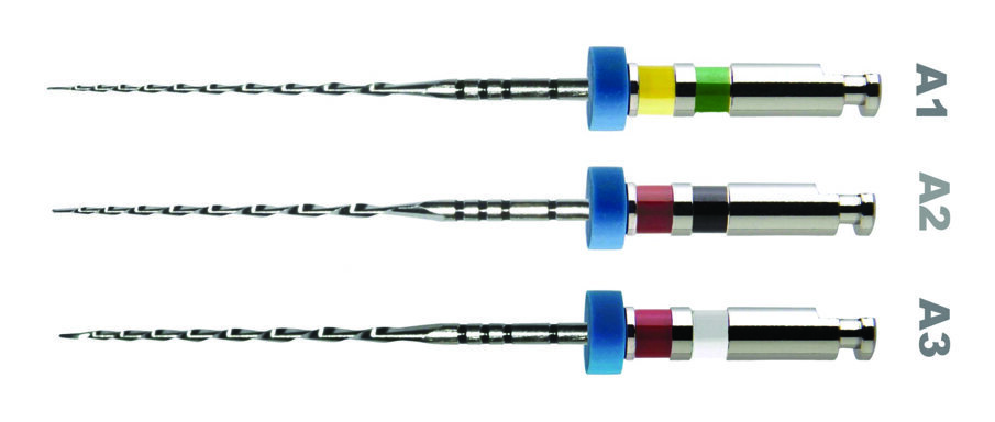 Fig. 2 - Apical strumenti per la rifinitura apicale nel sistema di otturazione M-seal.