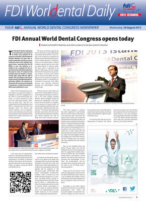 World Dental Daily Istanbul 2013, 28 August World Dental Daily Istanbul 2013, 28 August
