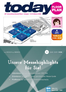 today at IDS Cologne 2023 Floor plan today at IDS Cologne 2023 Floor plan