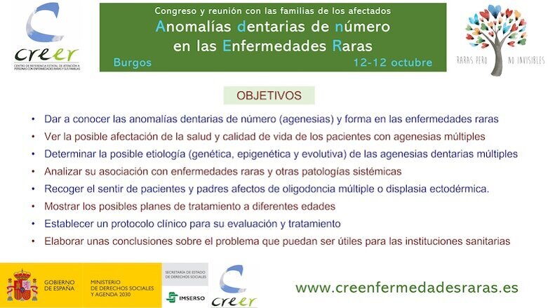 Congreso sobre anomalías dentarias y enfermedades raras