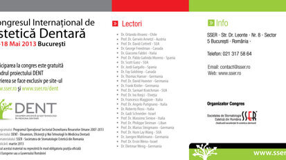 Programul complet al Congresului International de Estetica Dentara