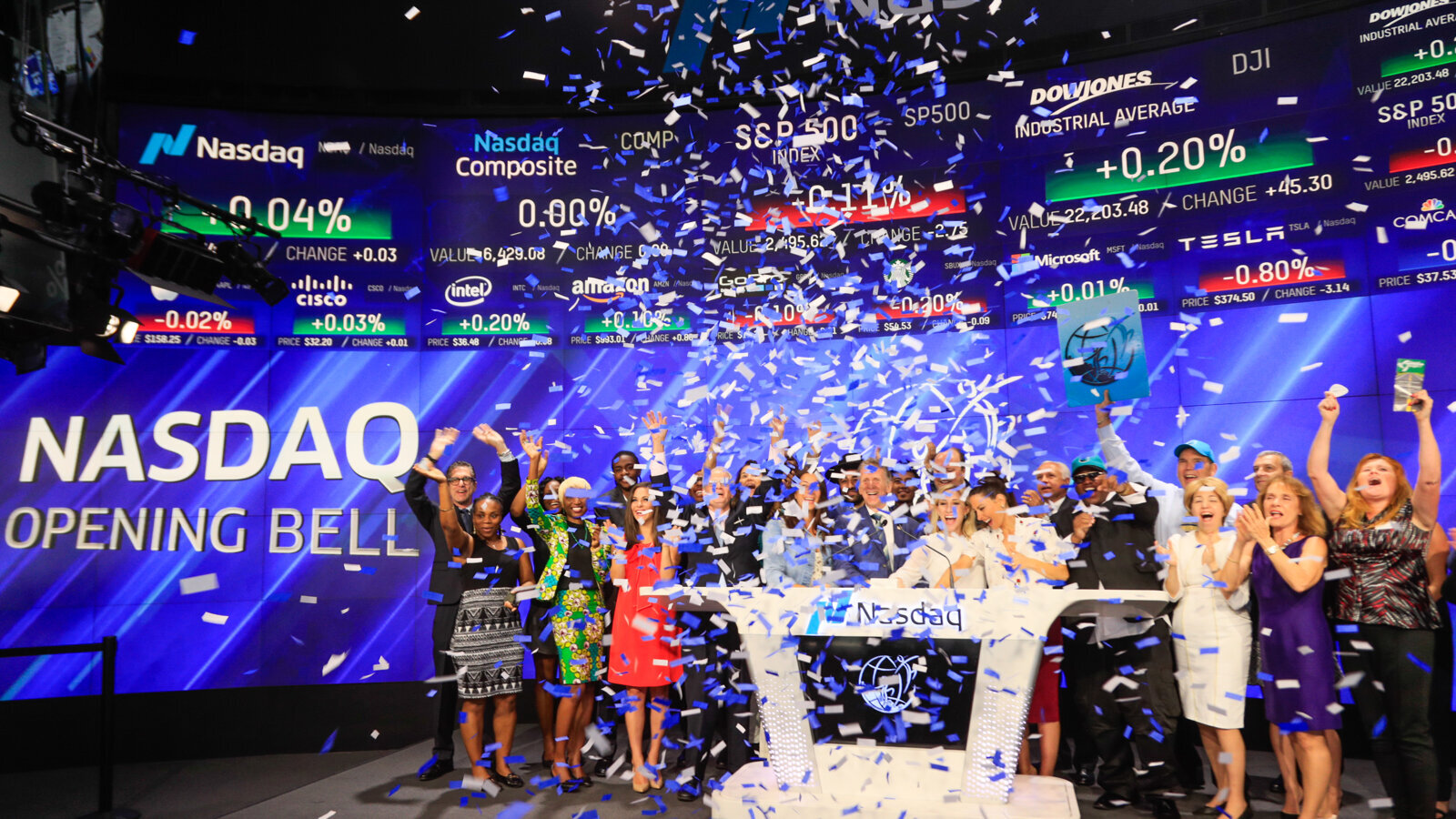 Dr. Bernard Fialkoff rings NASDAQ opening bell