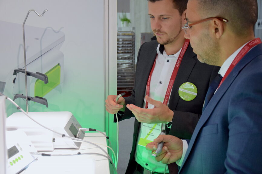 W&H booth at EAO Vienna (Photograph: Monique Mehler, DTI)