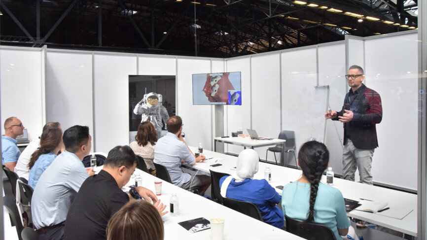 Attendees listening to workshop presenter Dr Grzegorz Wasiluk.